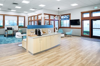 Beverage station in a credit union
