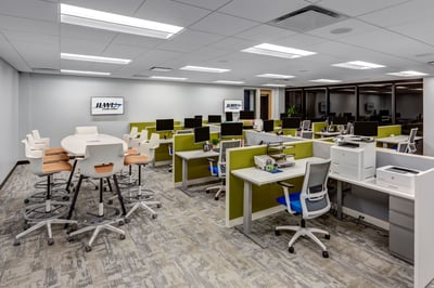 Employee workstations in the credit union back office