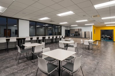 Employee break room and kitchen