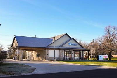 Alternate view of the bank branch