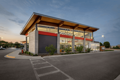 Exterior of a credit union