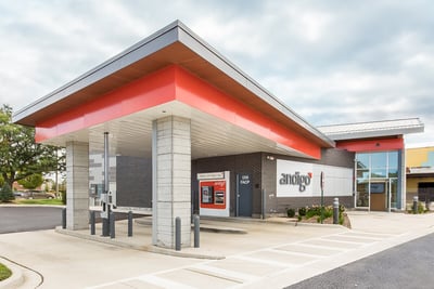 Drive-thru at a credit union