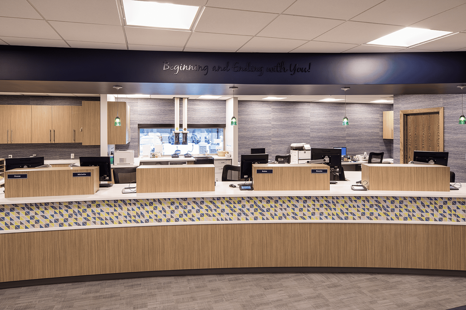 Credit union teller lines