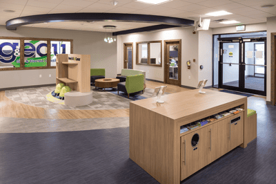 Gas & Electric lobby/front door