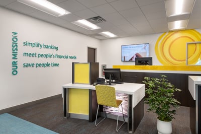 ADA compliant teller pod