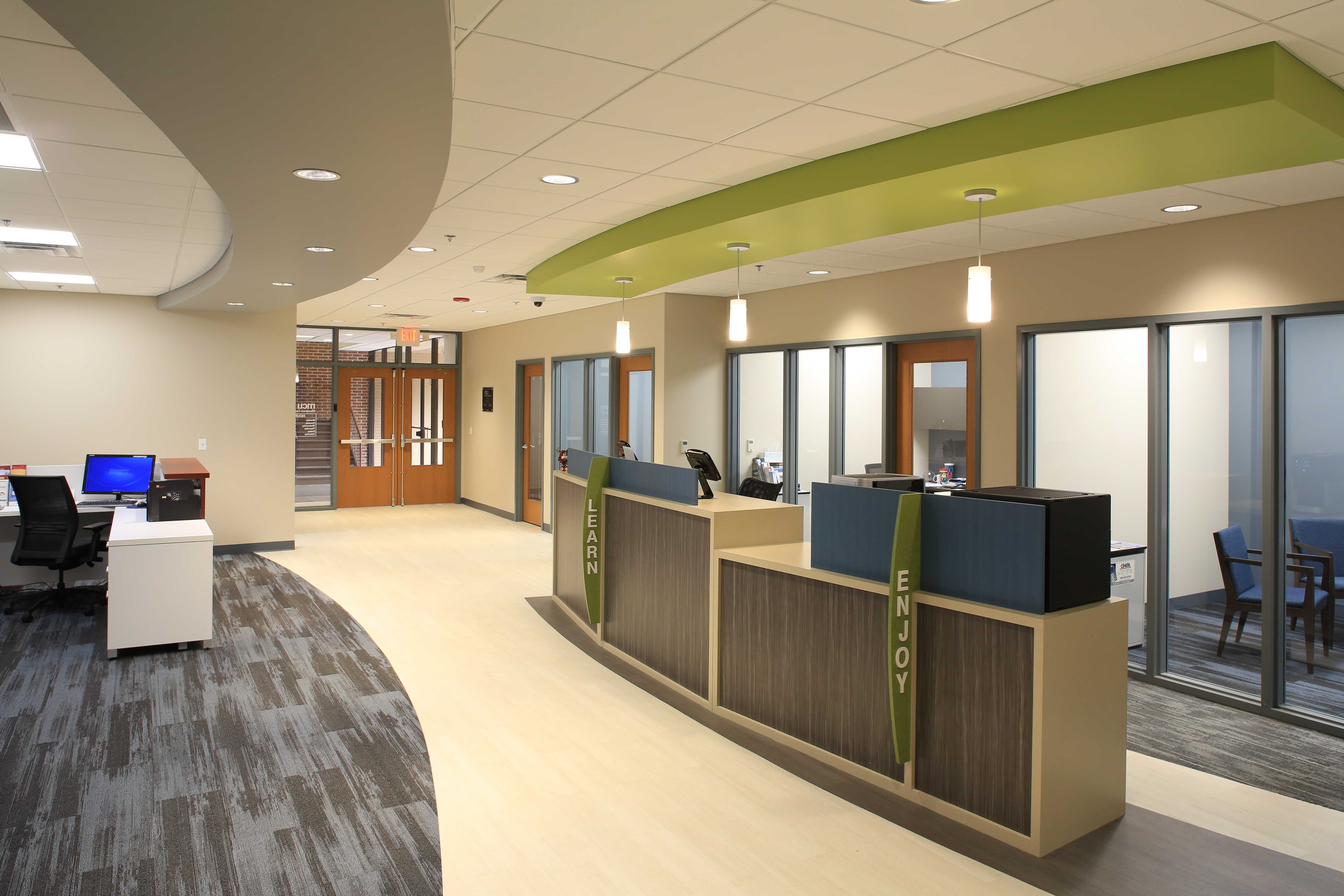 Check desk and private offices