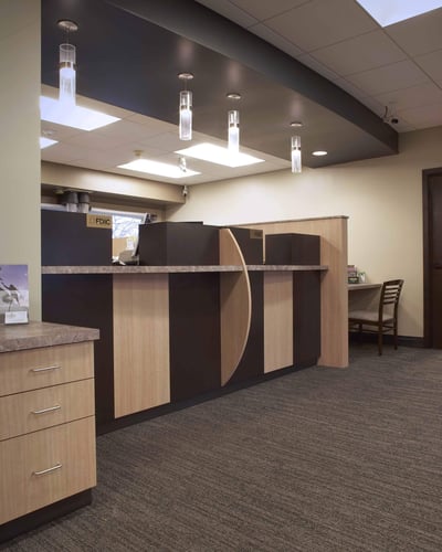 Teller lines at South Side Bank