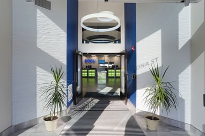 Credit union vestibule