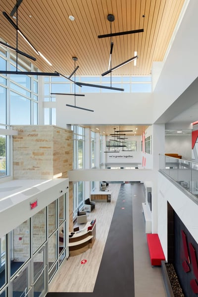 View from the second floor