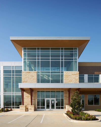 Close up of the entrance