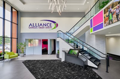 Renovation of Alliance Catholic Credit Union main office in Michigan