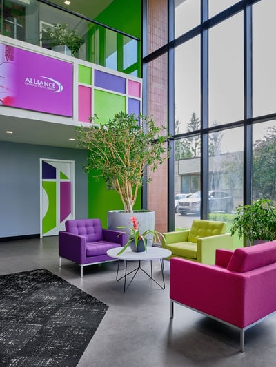 Comfortable waiting area for visitors