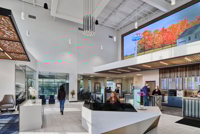 New credit union branch lobby