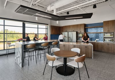 Employee kitchen and breakroom