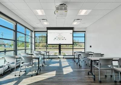 A community room that the credit union offers to Escanaba