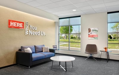 A comfortable and inviting lounge for members
