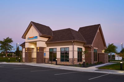 Another view of the new branch exterior