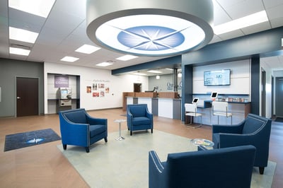 Member lounge at Quest Federal Credit Union in Ohio