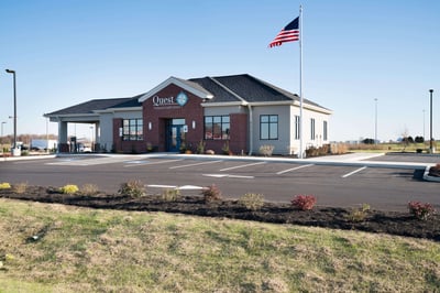 Exterior of a new credit union branch