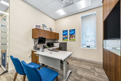 Inside of a private office