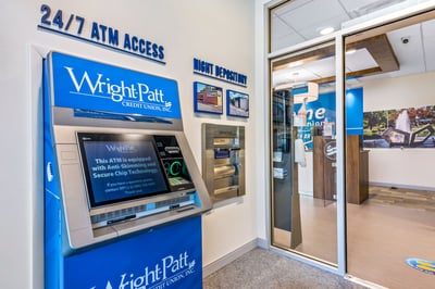 Interactive Teller Machine in the credit union vestibule