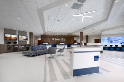 Credit union branch lobby