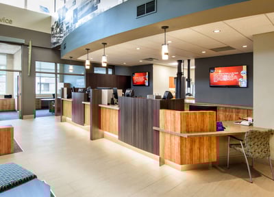 Credit union teller lines