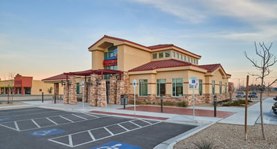 New construction of a credit union branch in Texas