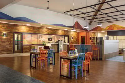 Waiting area for credit union members