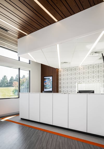 Teller line designed to look like a concierge desk