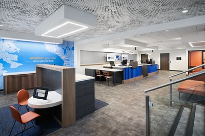 Credit union branch lobby