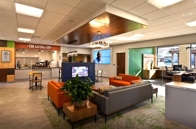 Customer lounge for visitors to dwell in