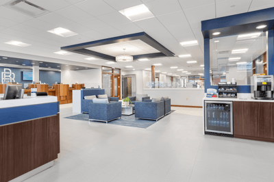 Refreshment station in the bank