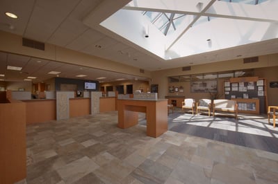 Renovated bank branch