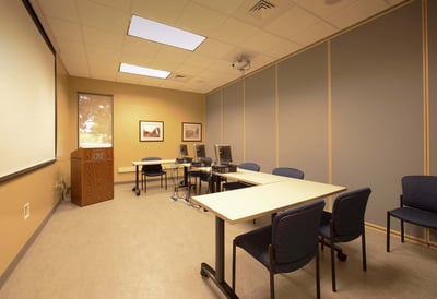 Collaboration room in a bank