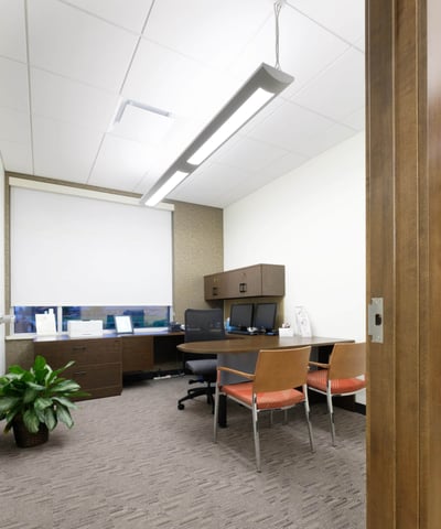 Private office for an employee of a credit union