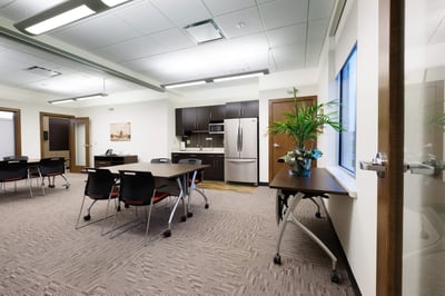 Employee break room at Co-op Credit Union