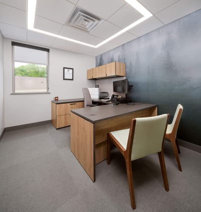 Private offices for meeting with members one on one