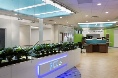 Interior renovation of a credit union main office