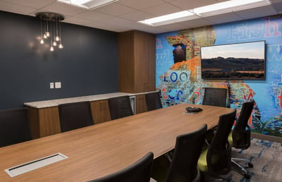 Conference room in a credit union