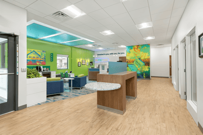 Credit union lobby space
