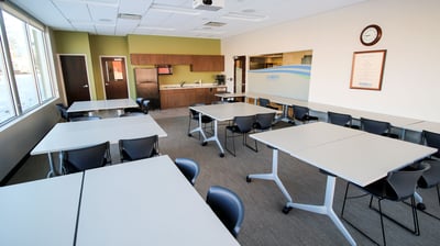 Employee break and work room