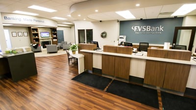 Teller lines and check desk