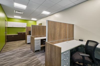 Back office space for employees