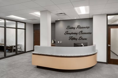 Second floor reception desk