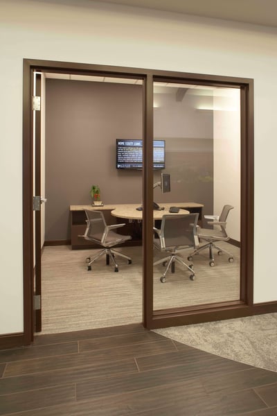 Private office for a loan officer