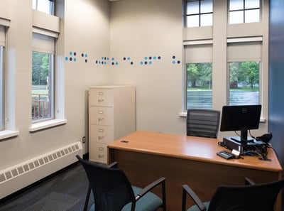 Private office to meet with members one on one at the credit union