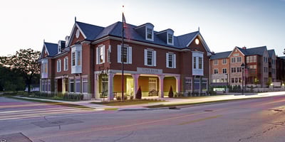 Town Bank at dusk