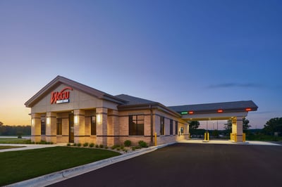 New construction of a credit union in Wisconsin