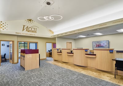 Teller line in a credit union